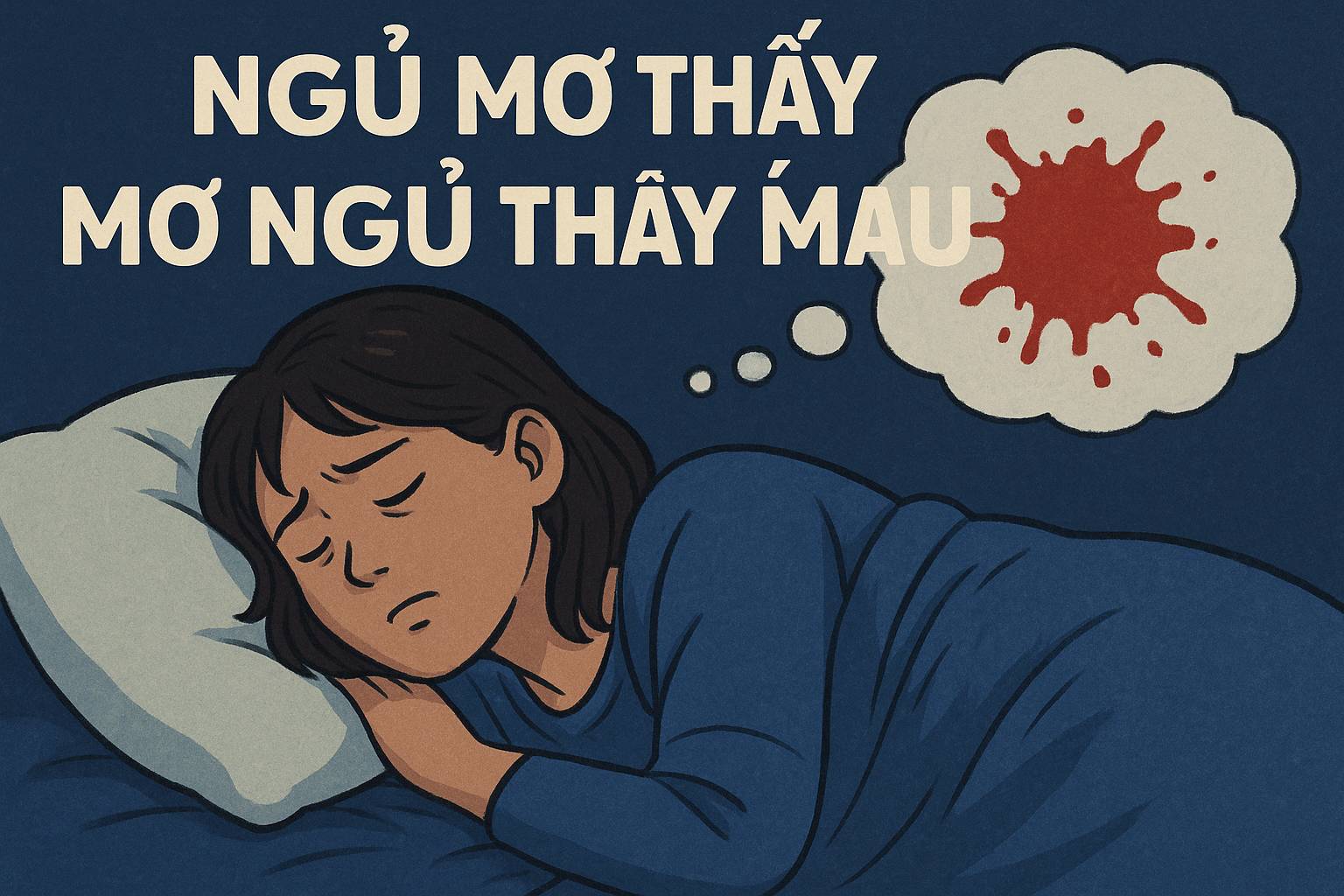 Mơ ngủ thấy máu là điềm gì? Đánh số mấy