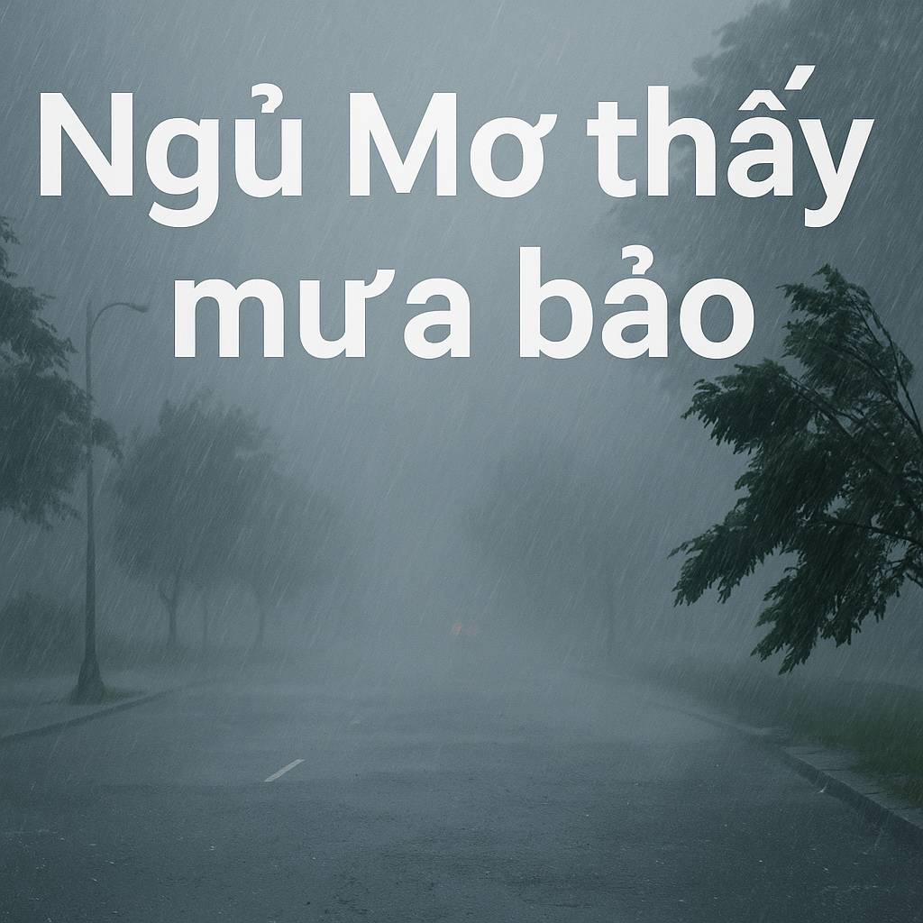 Mơ thấy mưa bão là điềm gì? Đánh số mấy?