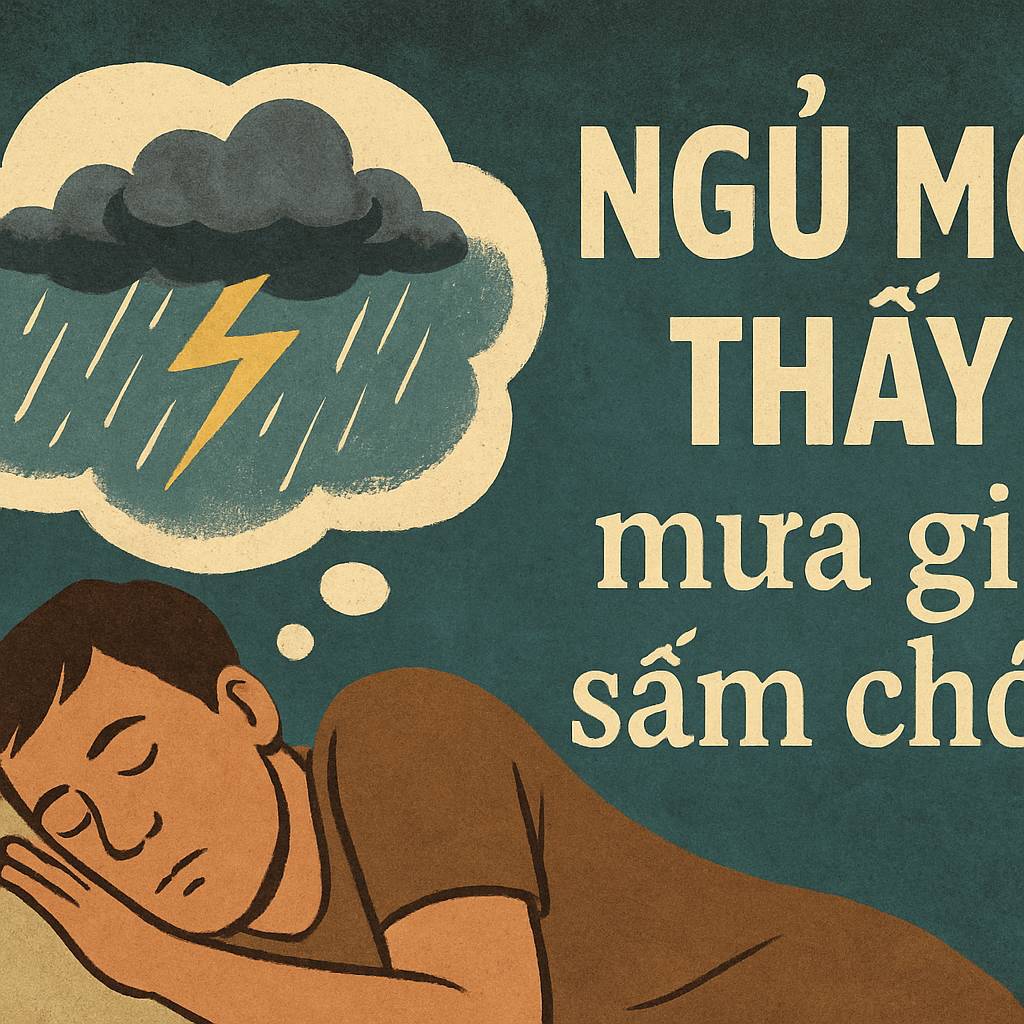 Mơ thấy mưa gió sấm chớp là điềm gì? Đánh số mấy