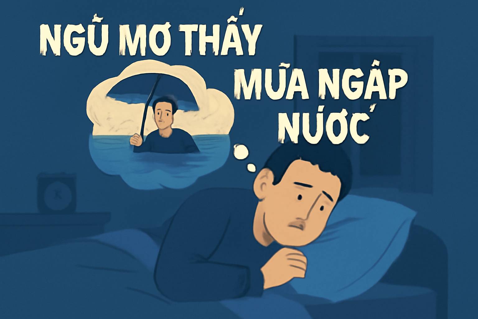 Mơ thấy mưa ngập nước là điềm gì? Đánh số mấy?
