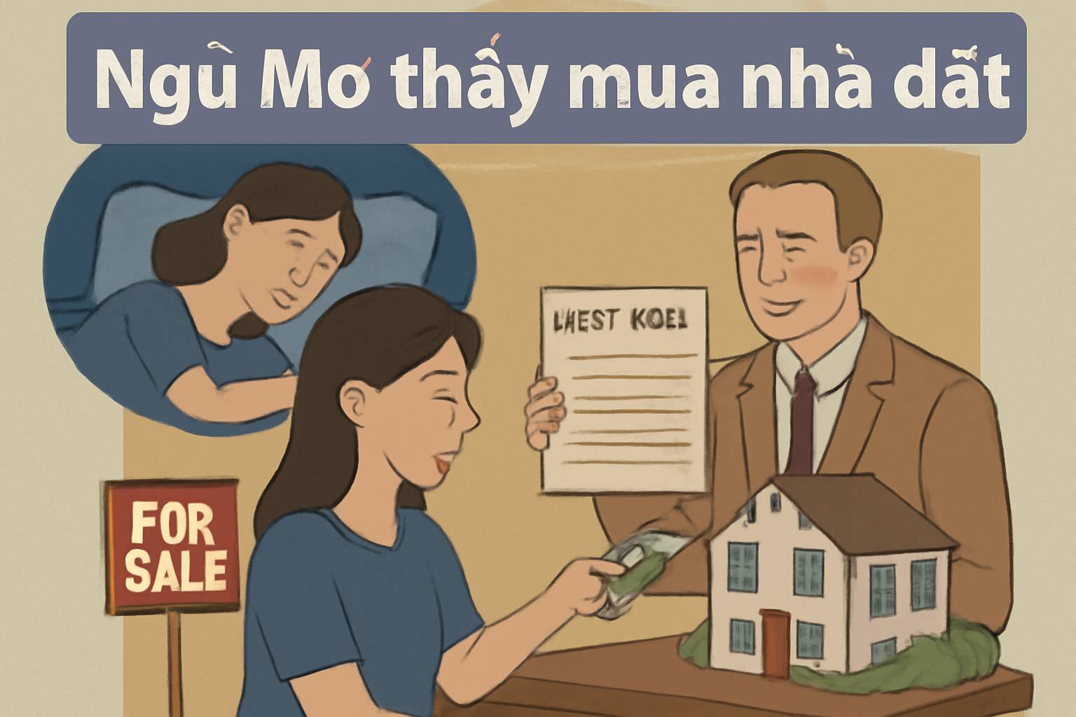 Mơ thấy mua nhà đất là điềm gì? Đánh số mấy?