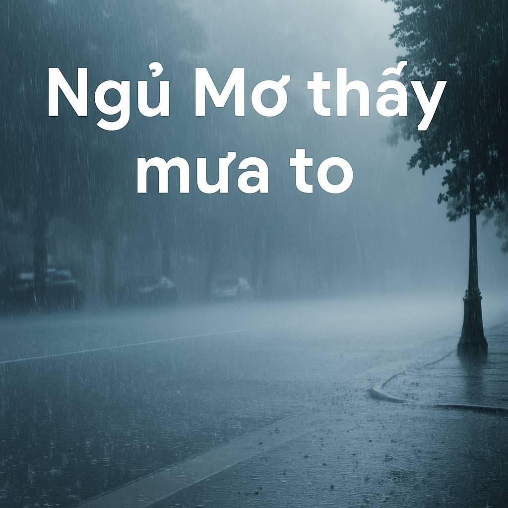 Mơ thấy mưa to là điềm gì? Đánh số mấy