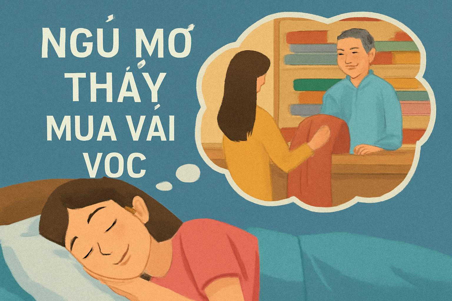 Mơ thấy mua vải vóc là điềm gì? Đánh số mấy?