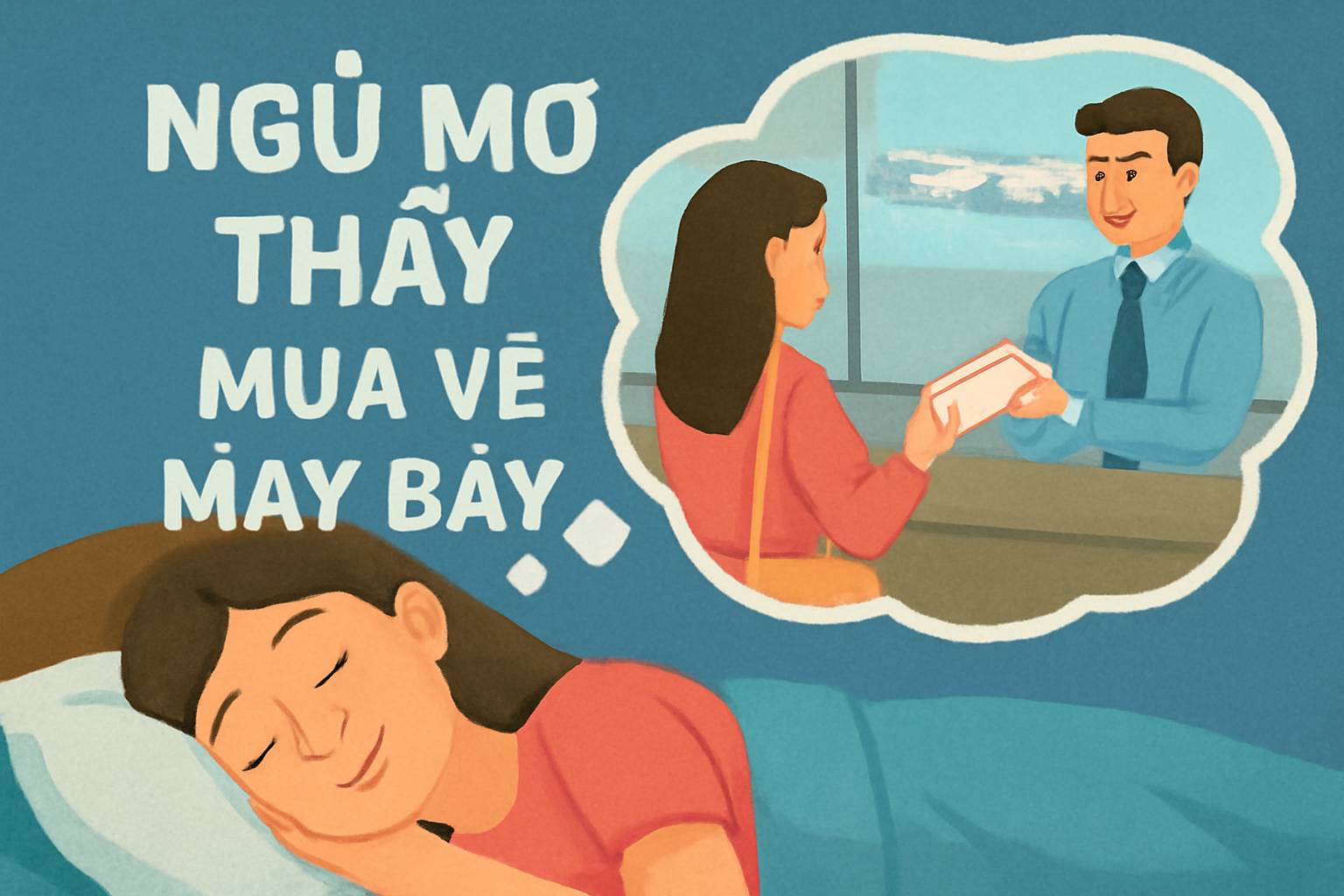 Mơ thấy mua vé máy bay là điềm gì? Đánh số mấy