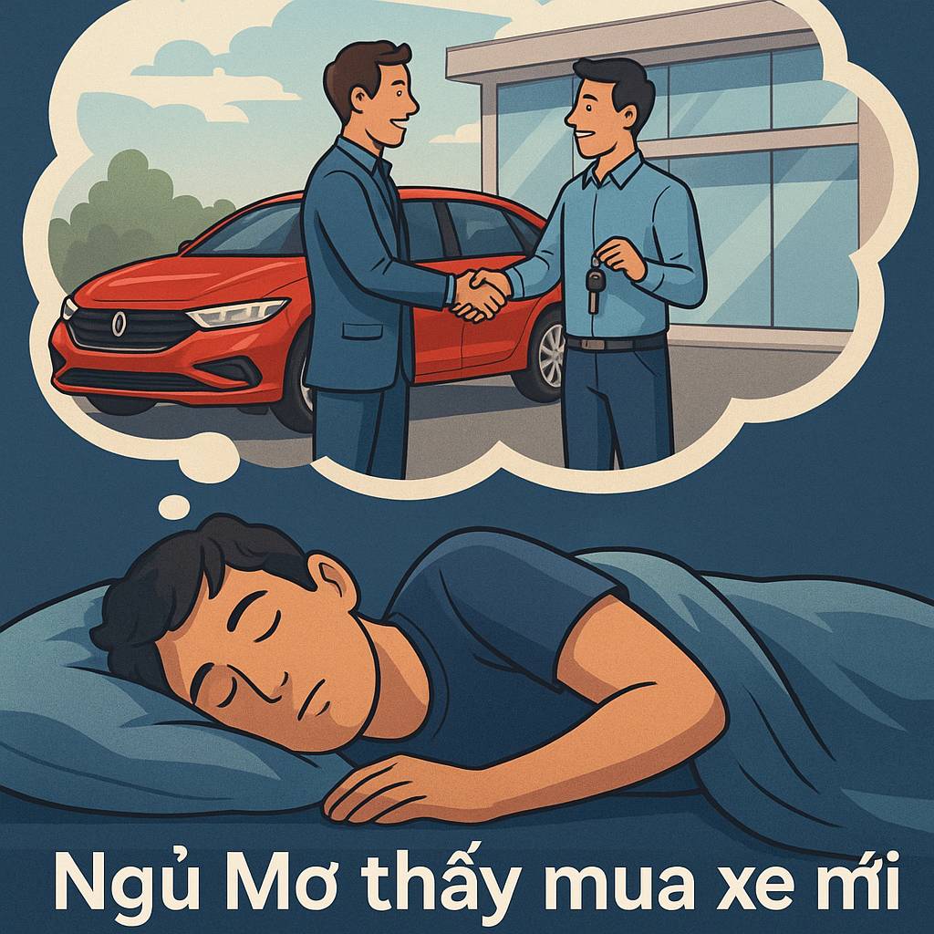 Mơ thấy mua xe mới là điềm gì? Đánh số mấy để may mắn?