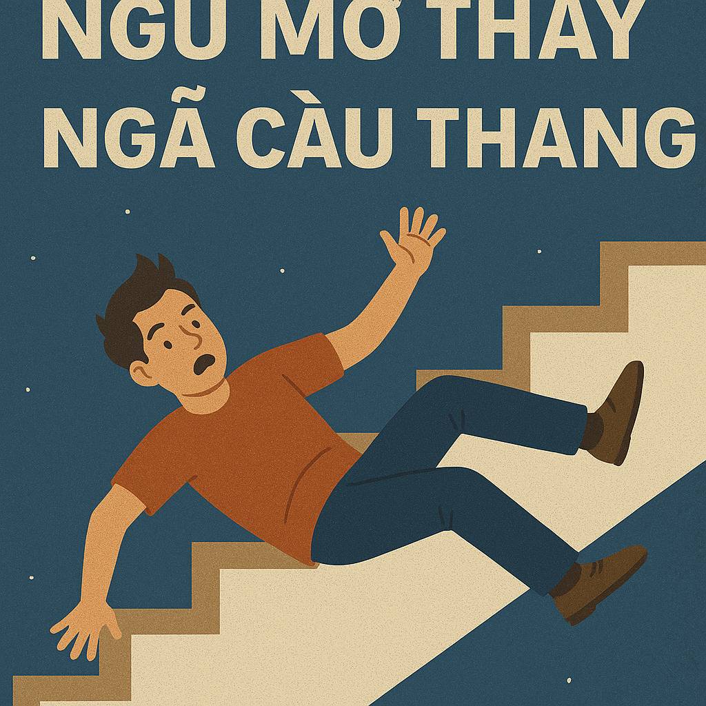 Mơ thấy ngã cầu thang là điềm gì? Đánh số mấy?