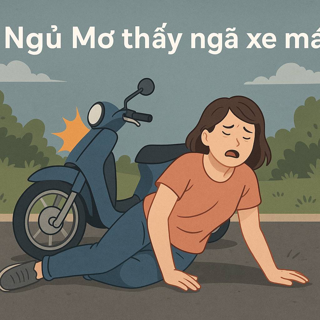 Mơ thấy ngã xe máy là điềm gì? Đánh số mấy