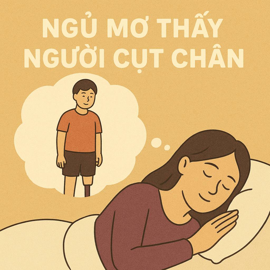 Mơ thấy người cụt chân là điềm gì? Đánh số mấy