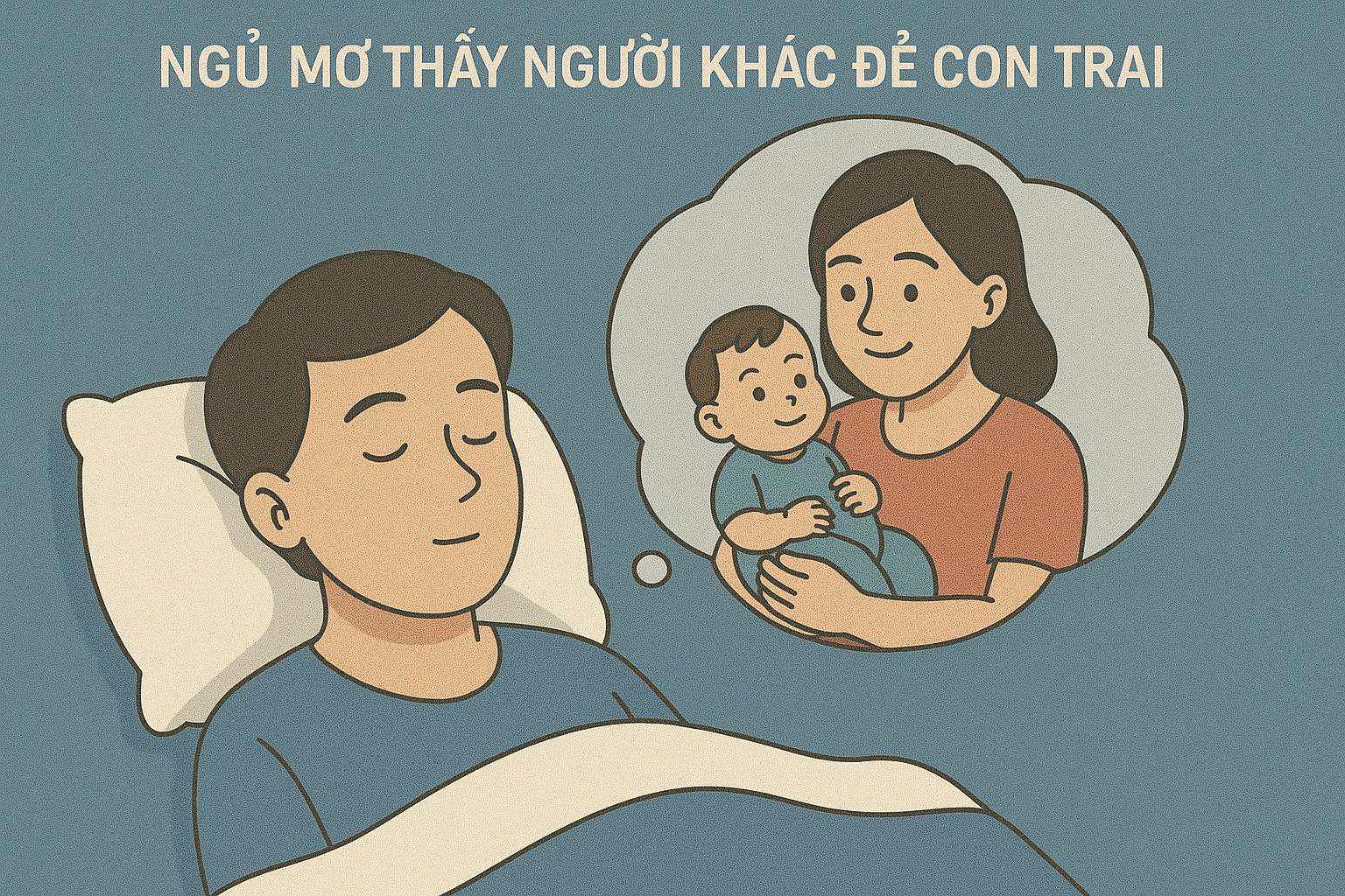 Mơ thấy người khác đẻ con trai là điềm gì? Đánh số mấy?