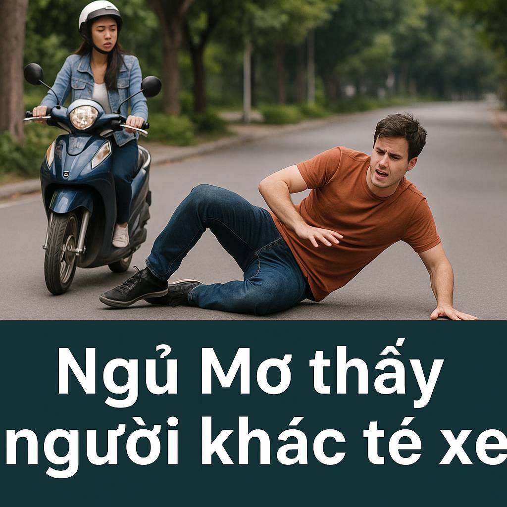 Mơ thấy người khác té xe là điềm gì? Đánh số mấy