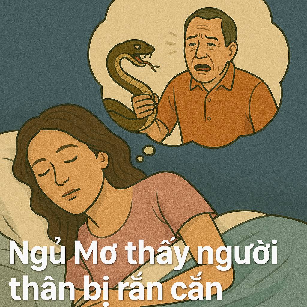 Mơ thấy người thân bị rắn cắn là điềm gì? Đánh số mấy