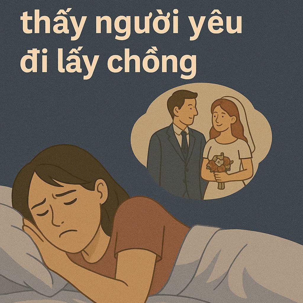 Mơ thấy người yêu đi lấy chồng là điềm gì? Đánh số mấy