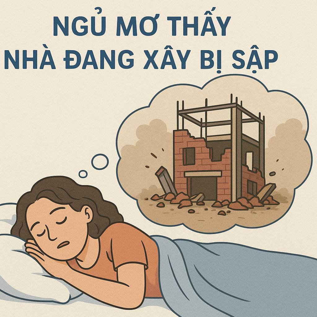 Mơ thấy nhà đang xây bị sập là điềm gì? Đánh số mấy