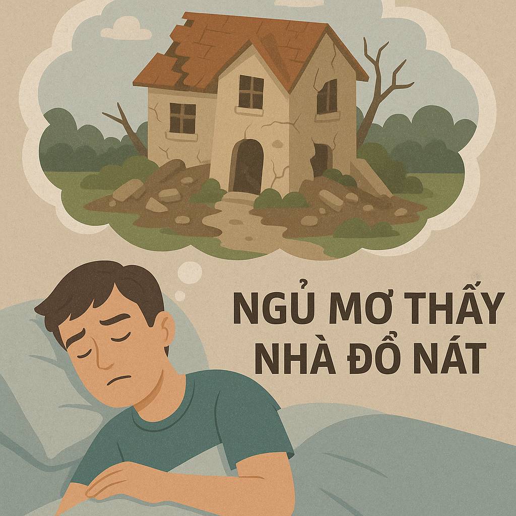 Mơ thấy nhà đổ nát là điềm gì? Đánh số mấy?