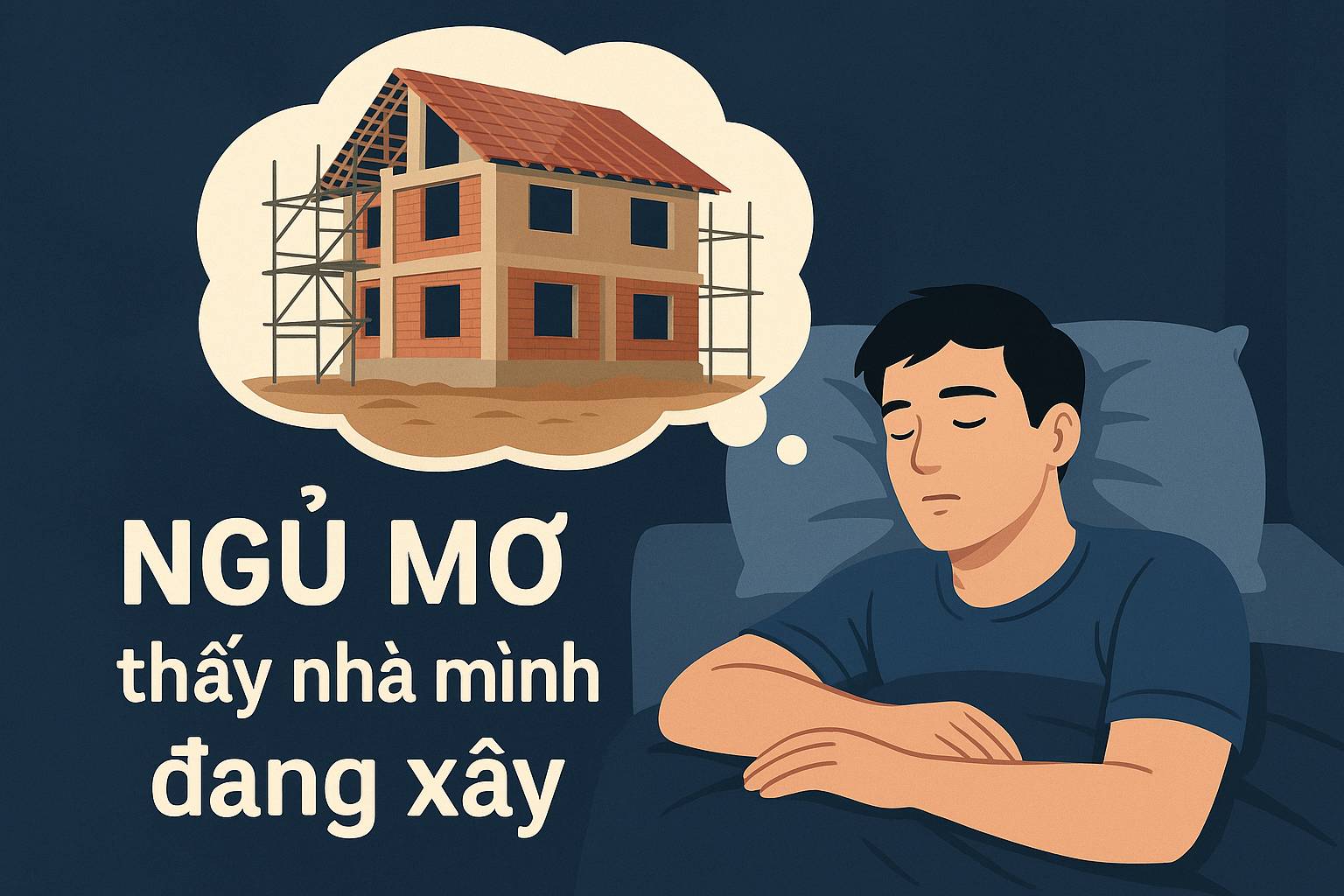 Mơ thấy nhà mình đang xây là điềm gì? Đánh số mấy?