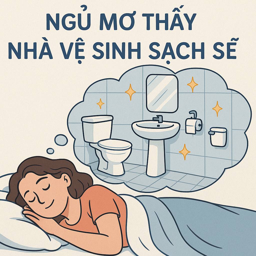 Mơ thấy nhà vệ sinh sạch sẽ là điềm gì? Đánh số mấy