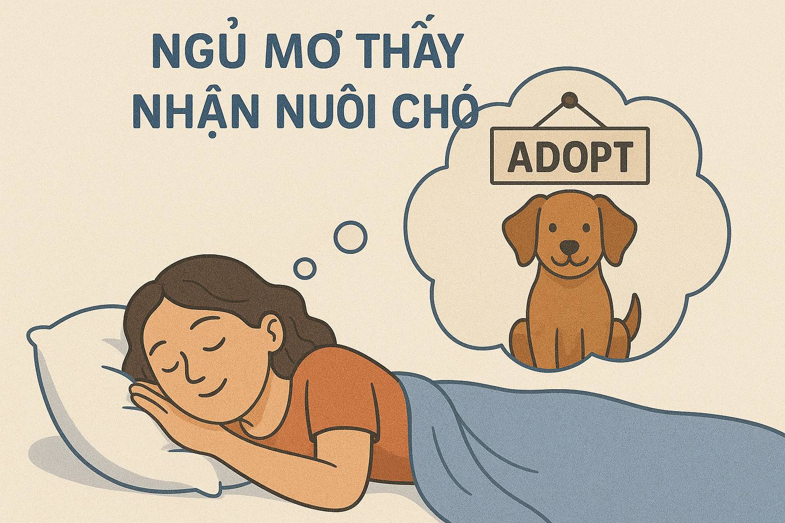 Mơ thấy nhận nuôi chó là điềm gì? Đánh số mấy