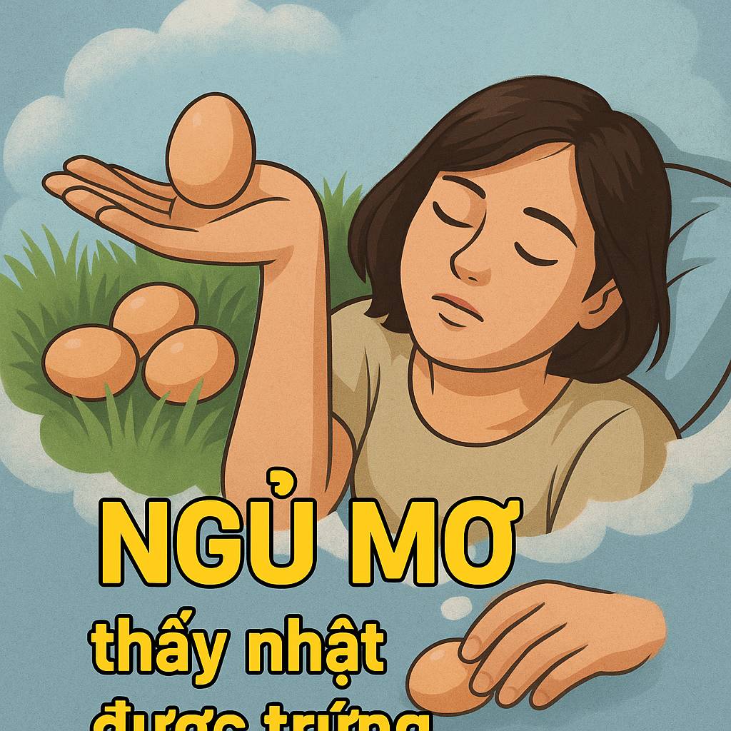 Mơ thấy nhặt được trứng là điềm gì? Đánh số mấy?