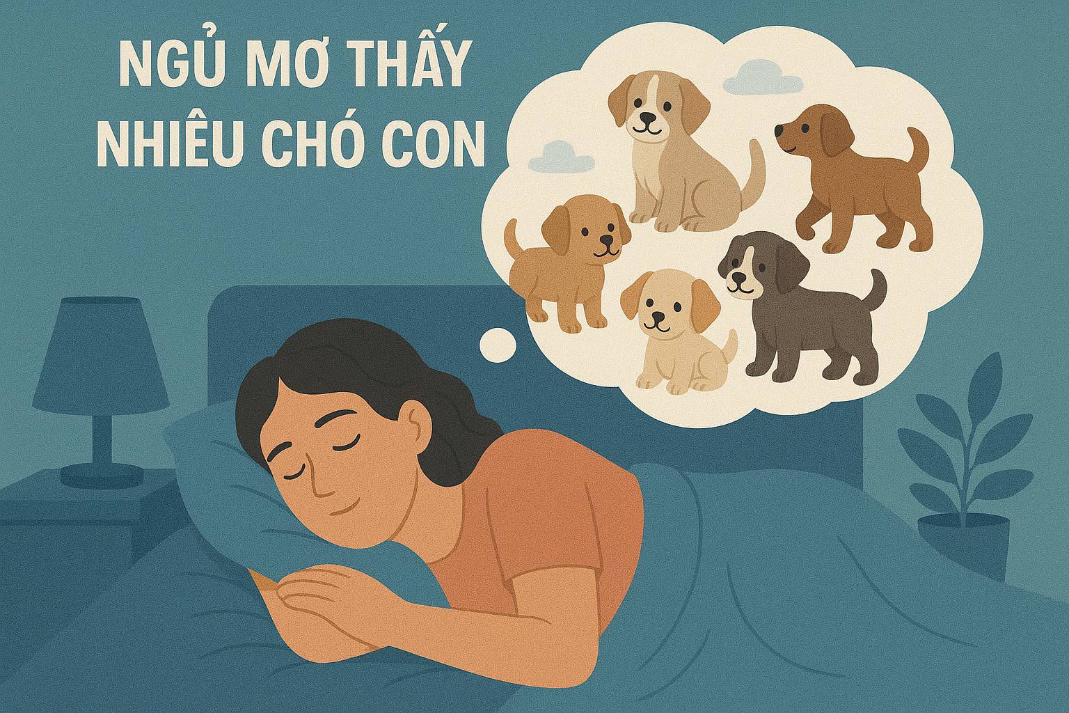 Mơ thấy nhiều chó con là điềm gì? Đánh số mấy