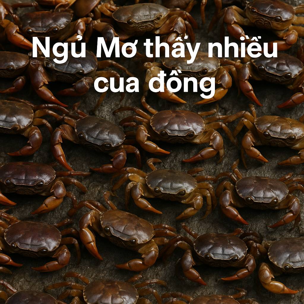 Mơ thấy nhiều cua đồng là điềm gì? Đánh số mấy