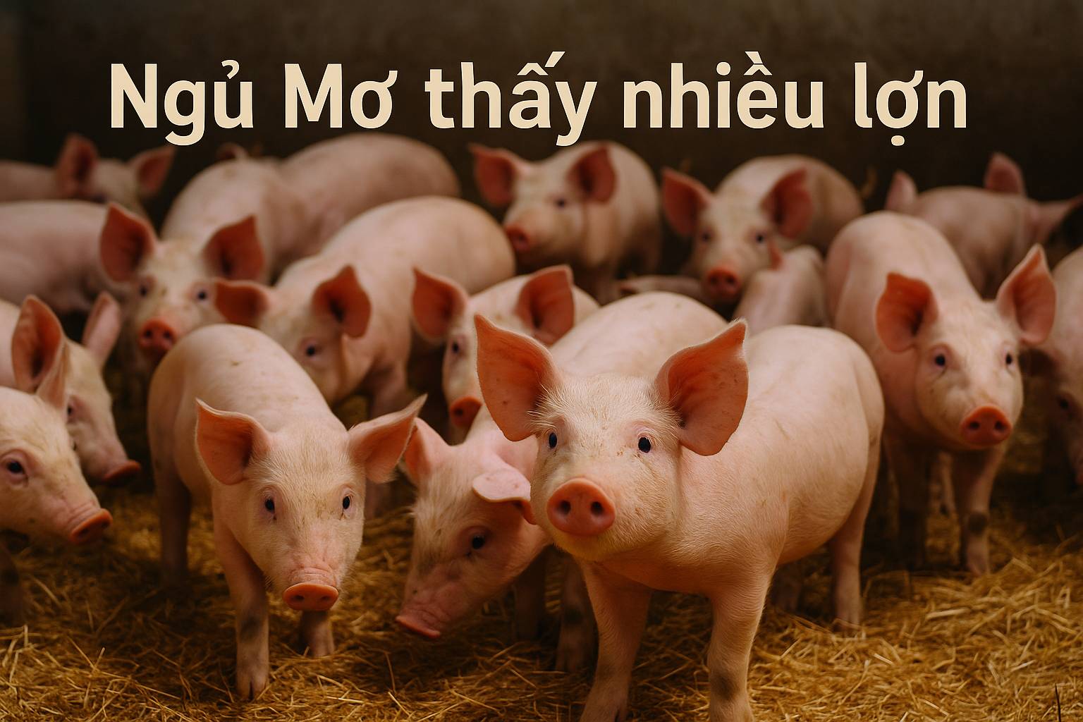 Mơ thấy nhiều lợn là điềm gì? Đánh số mấy