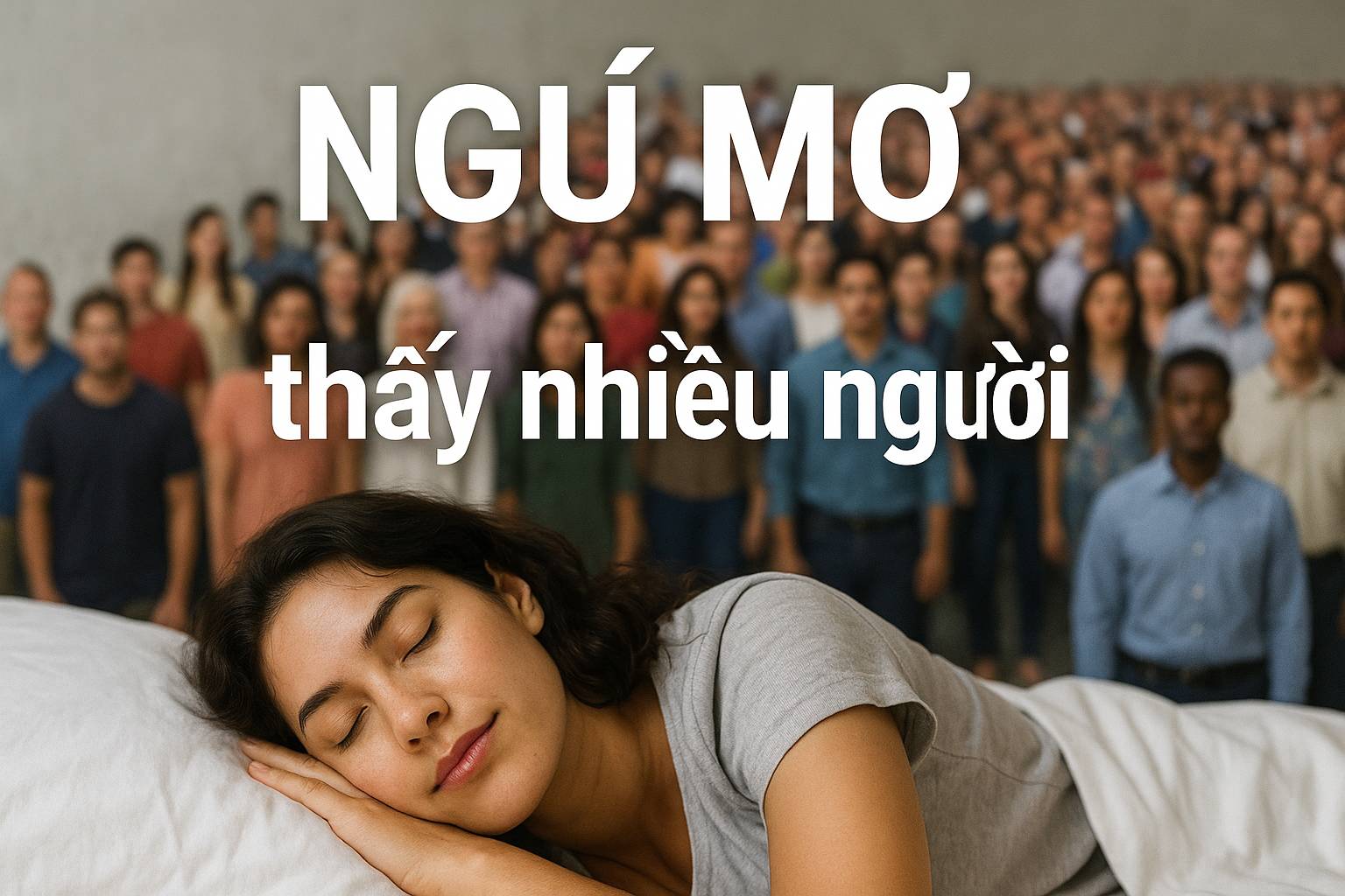 Mơ thấy nhiều người là điềm gì? Đánh số mấy