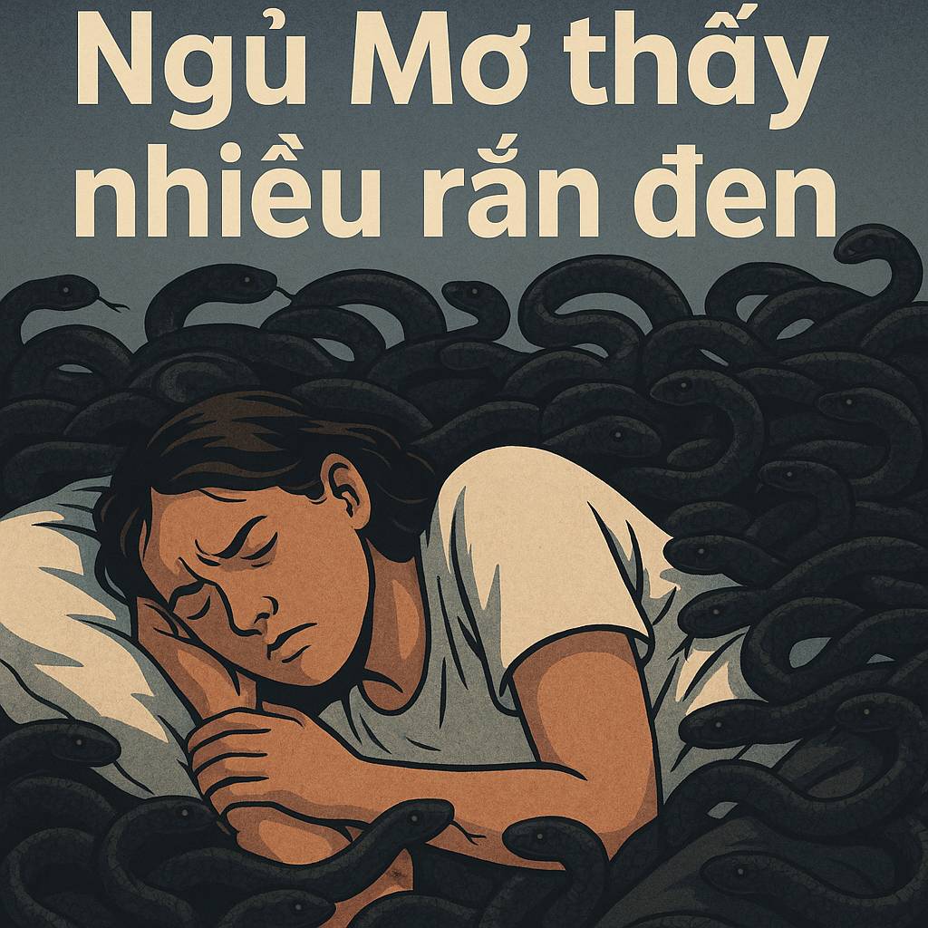 Mơ thấy nhiều rắn đen là điềm gì? Đánh số mấy