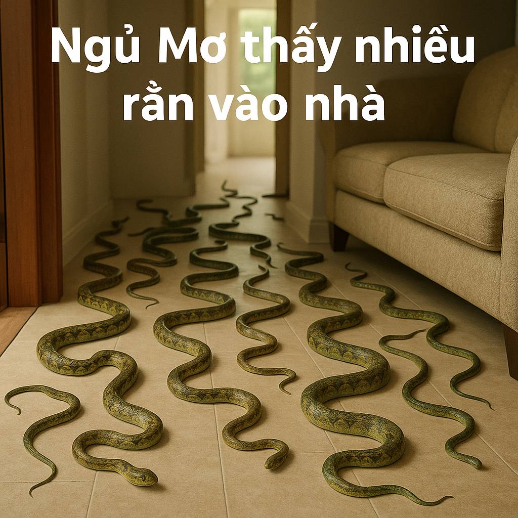 Mơ thấy nhiều rắn vào nhà là điềm gì? Đánh số mấy