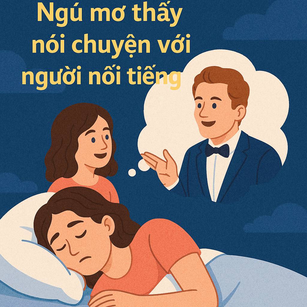 Mơ thấy nói chuyện với người nổi tiếng là điềm gì? Đánh số mấy