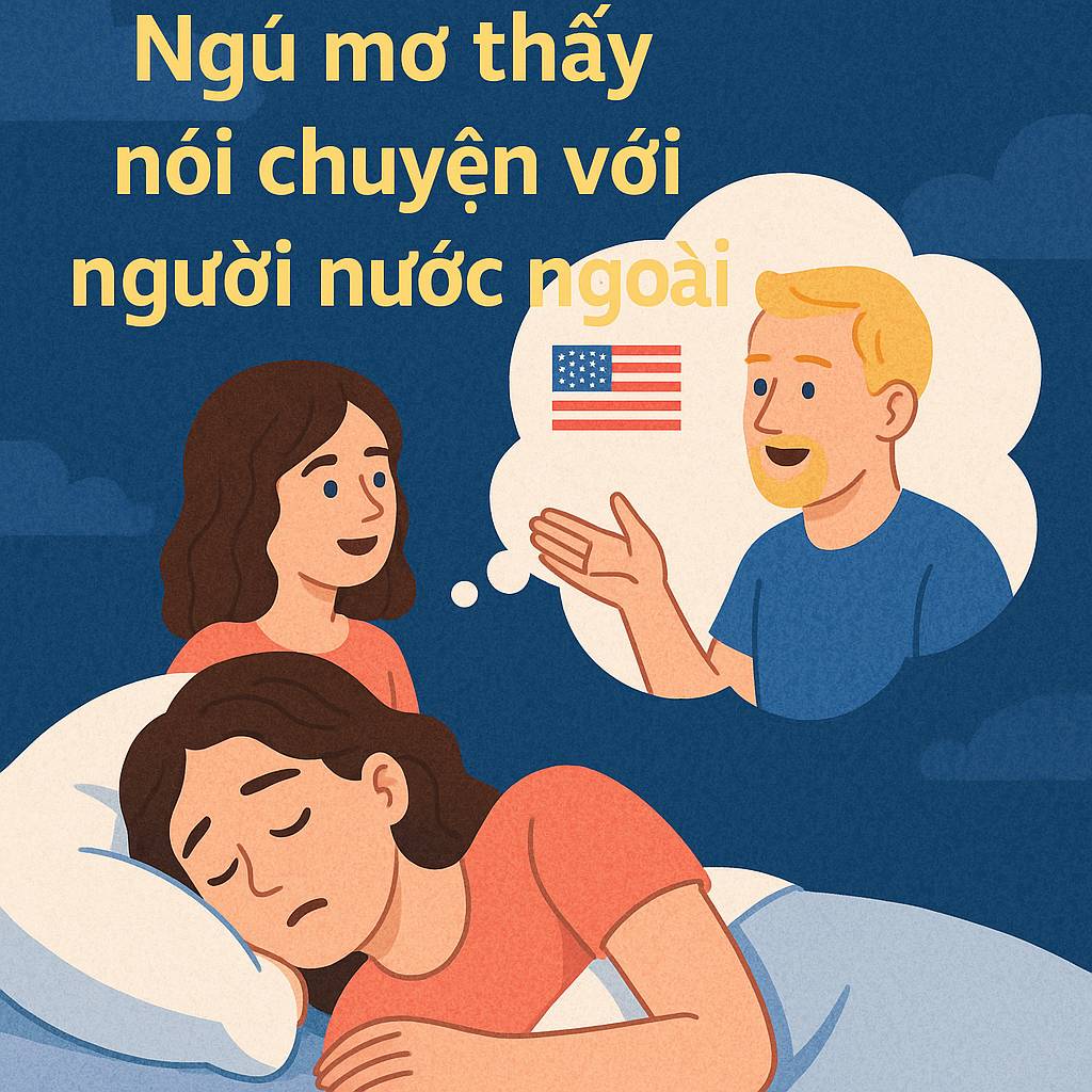 Mơ thấy nói chuyện với người nước ngoài là điềm gì? Đánh số mấy