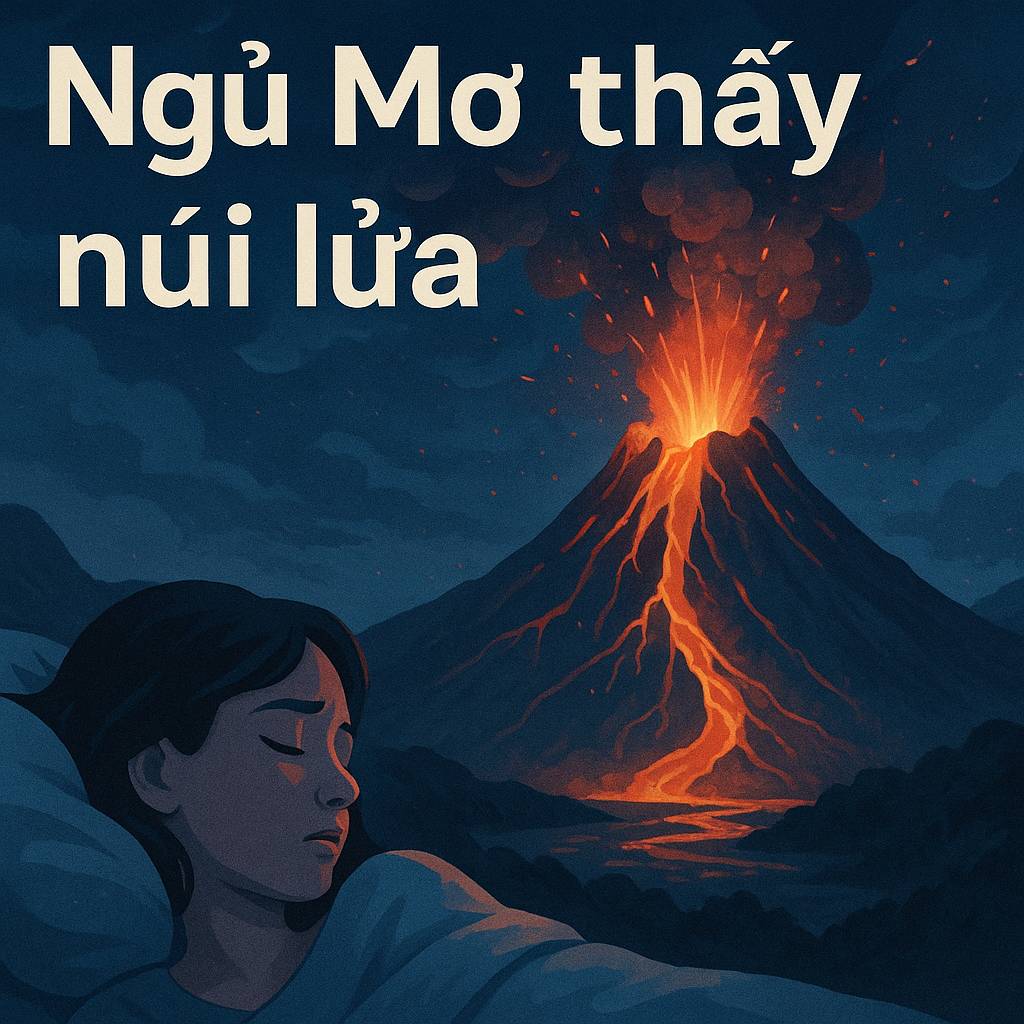 Mơ thấy núi lửa là điềm gì? Đánh số mấy?