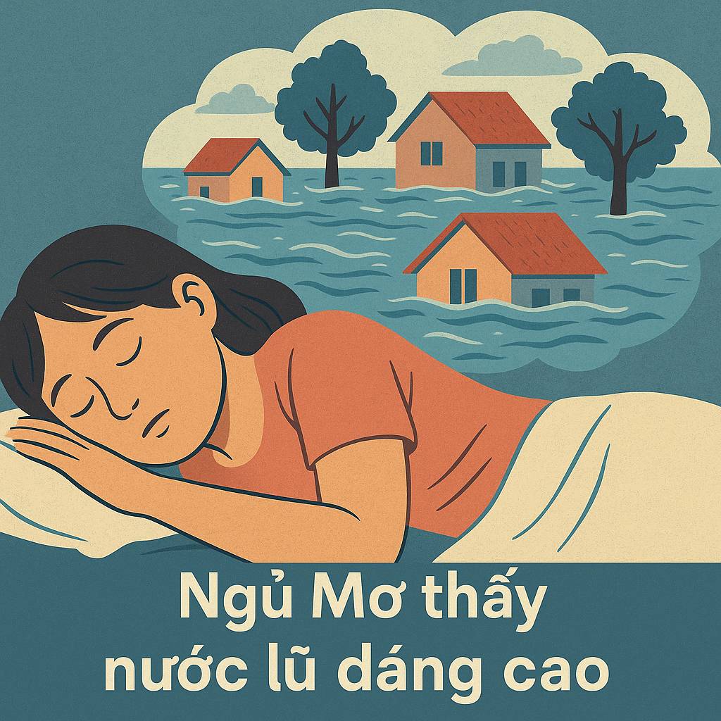 Mơ thấy nước lũ dâng cao là điềm gì? Đánh số mấy
