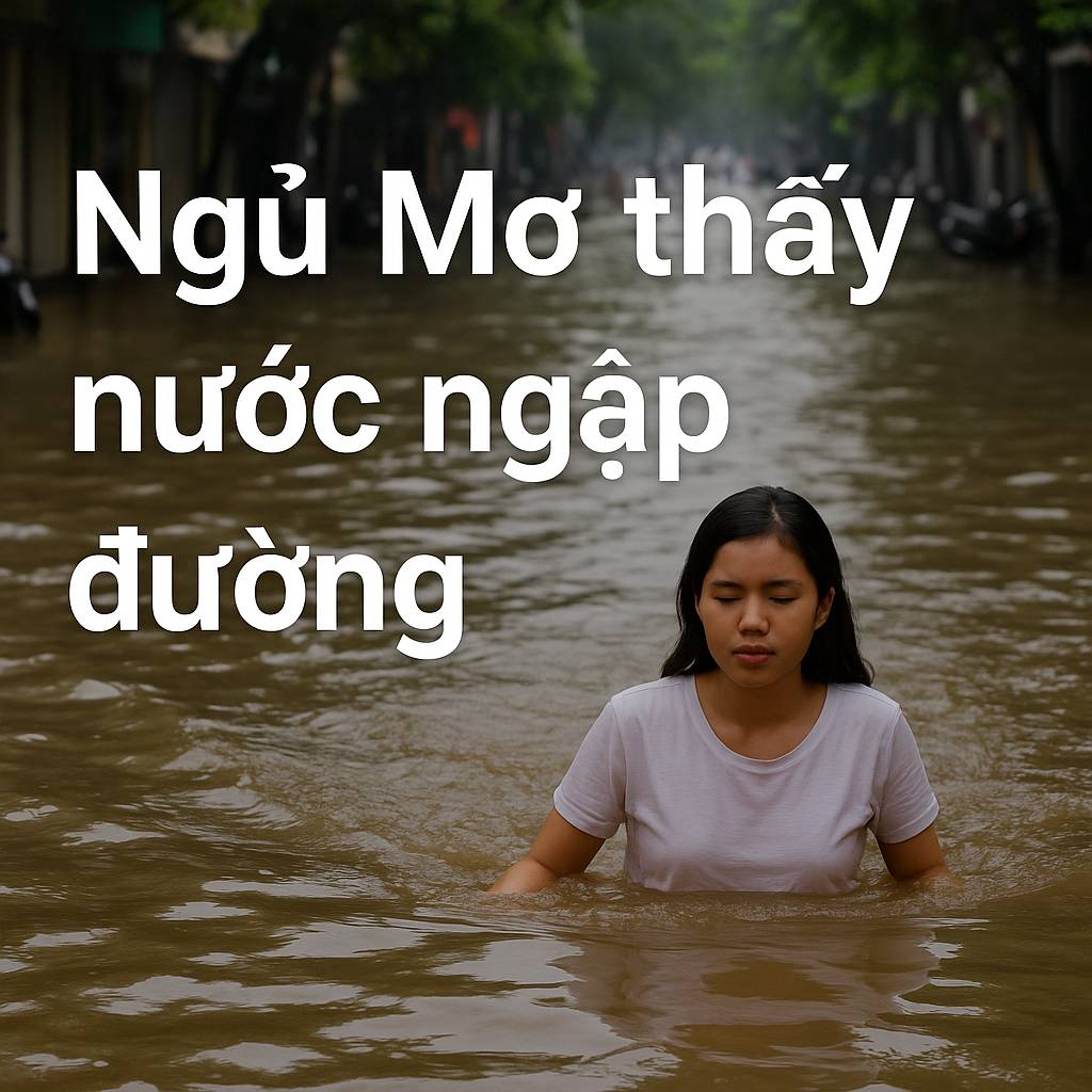 Mơ thấy nước ngập đường là điềm gì? Đánh số mấy