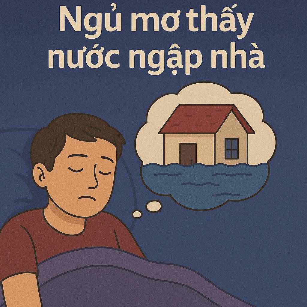 Mơ thấy nước ngập nhà là điềm gì? Đánh số mấy?