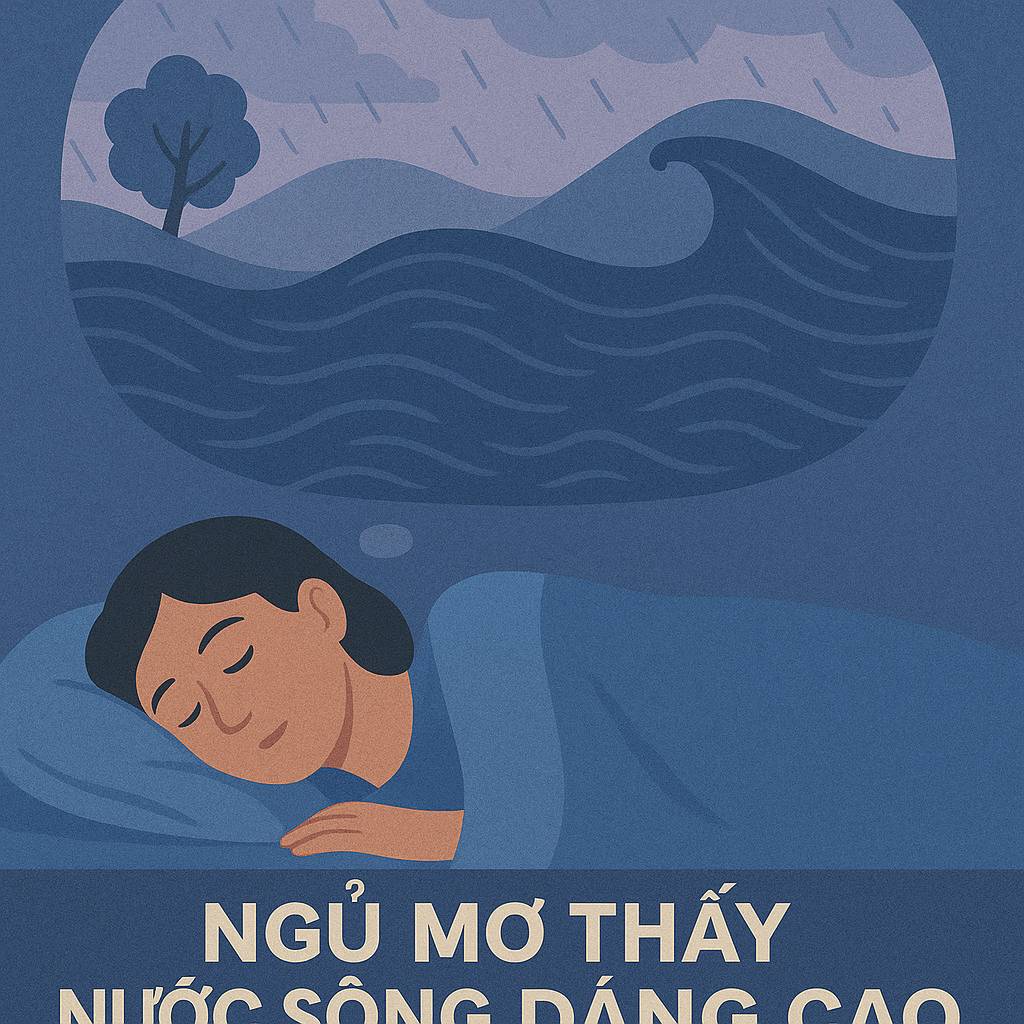 Mơ thấy nước sông dâng cao là điềm gì? Đánh số mấy?