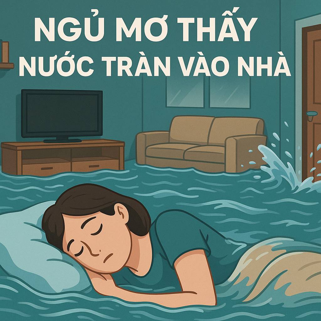 Mơ thấy nước tràn vào nhà là điềm gì? Đánh số mấy