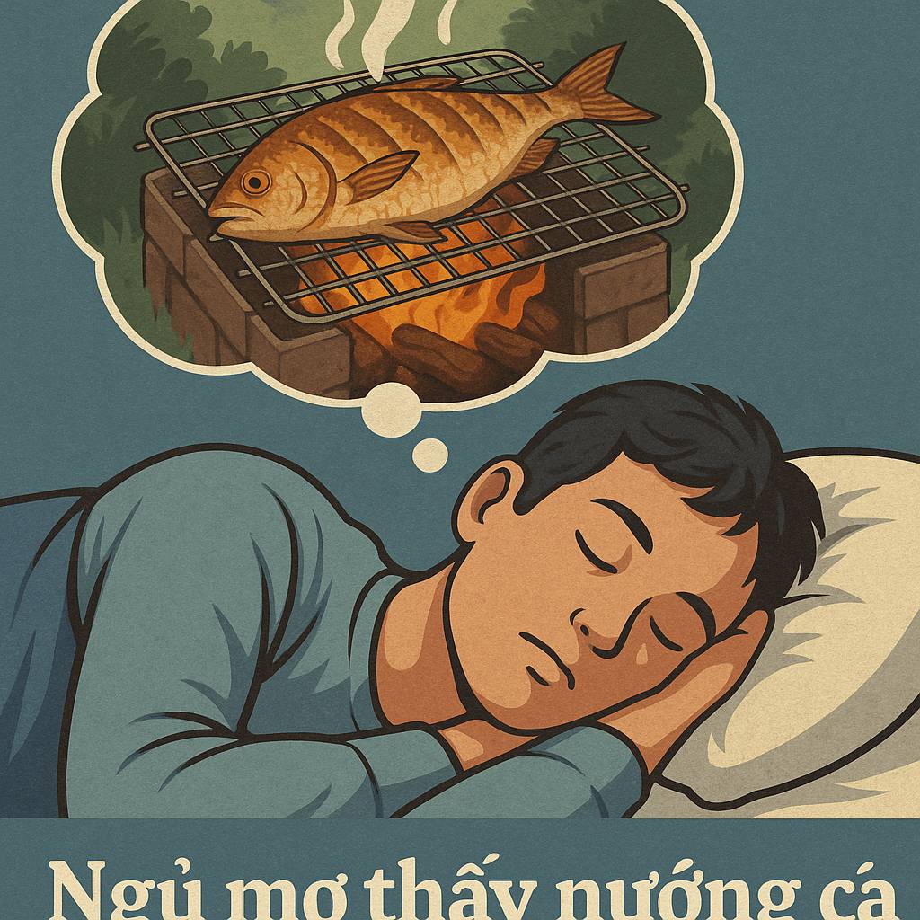 Mơ thấy nướng cá là điềm gì? Đánh số mấy
