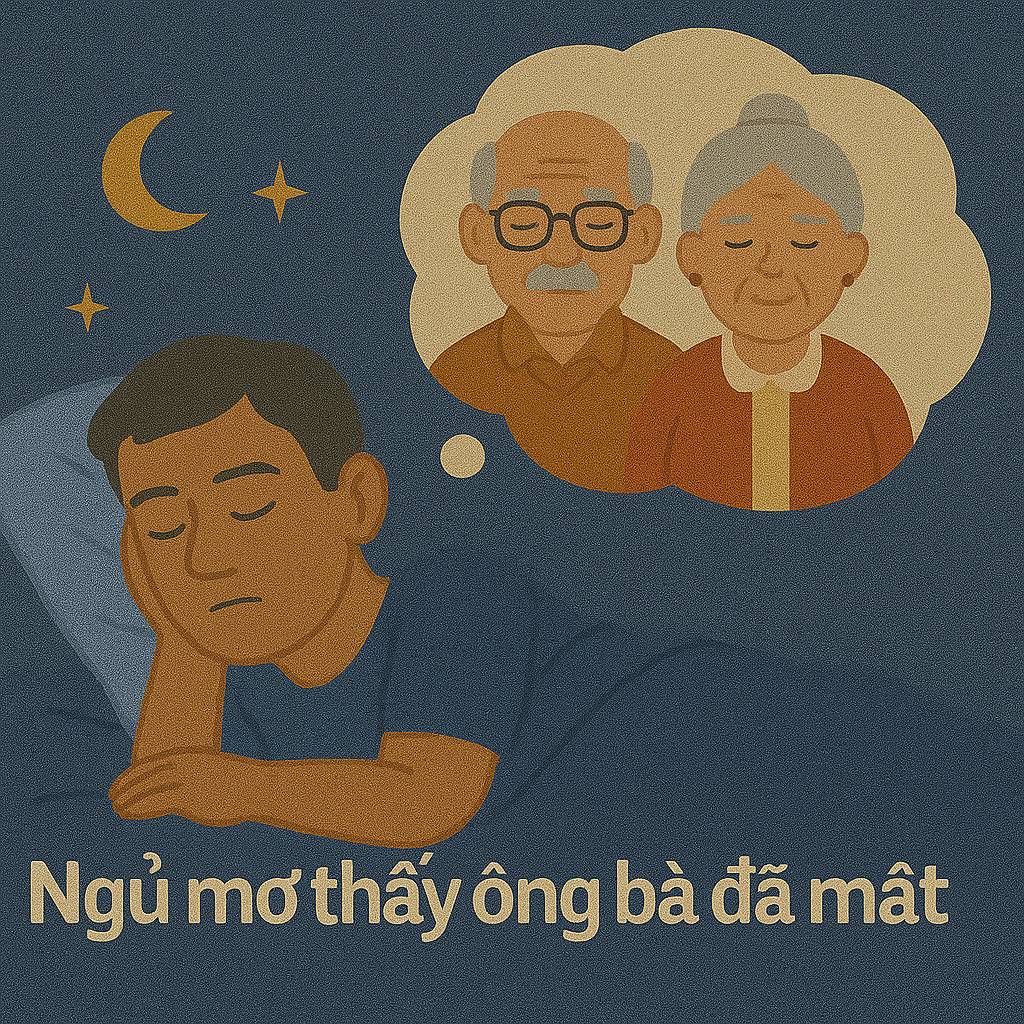 Mơ thấy ông bà đã mất là điềm gì? Đánh số mấy