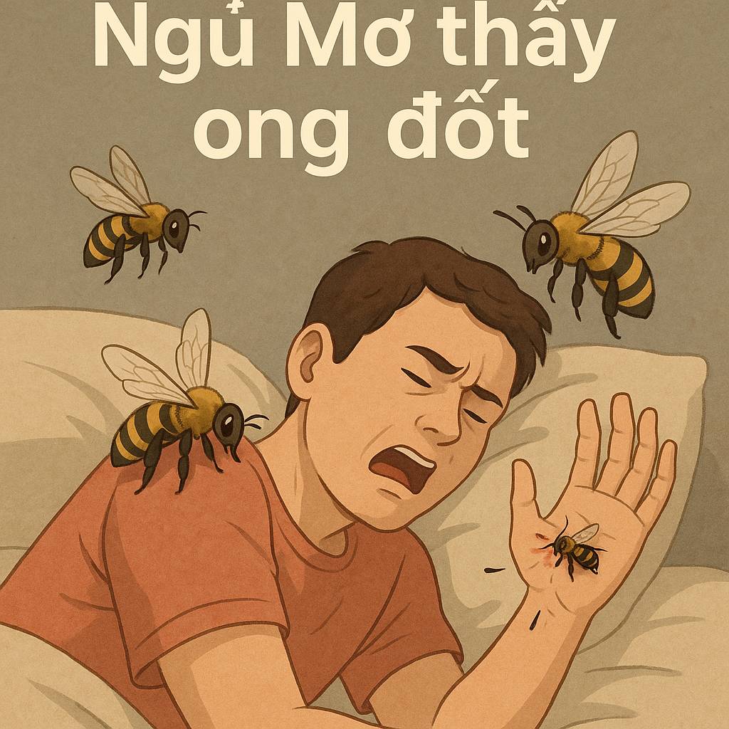 Mơ thấy ong đốt là điềm gì? Đánh số mấy