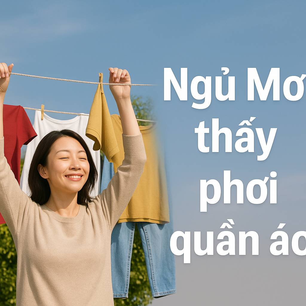 Mơ thấy phơi quần áo là điềm gì? Đánh số mấy