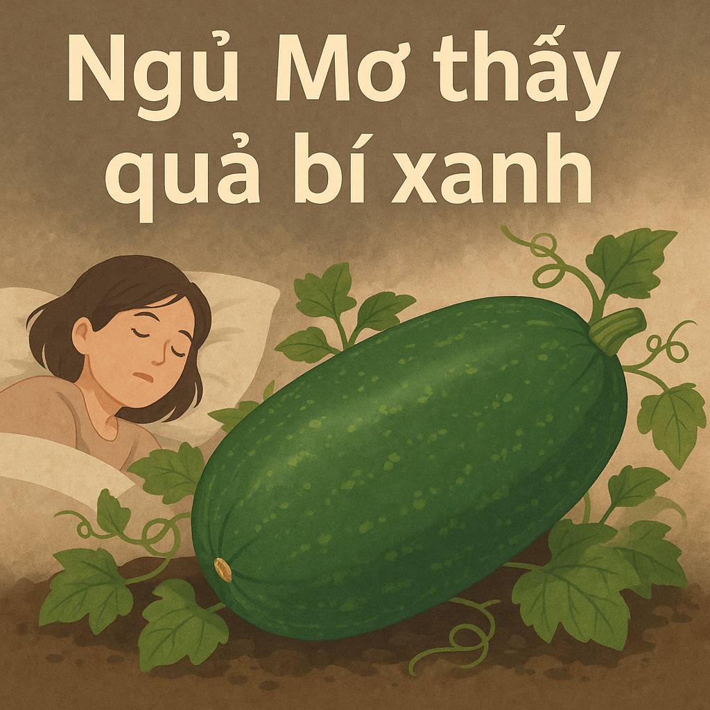 Mơ thấy quả bí xanh là điềm gì? Đánh số mấy