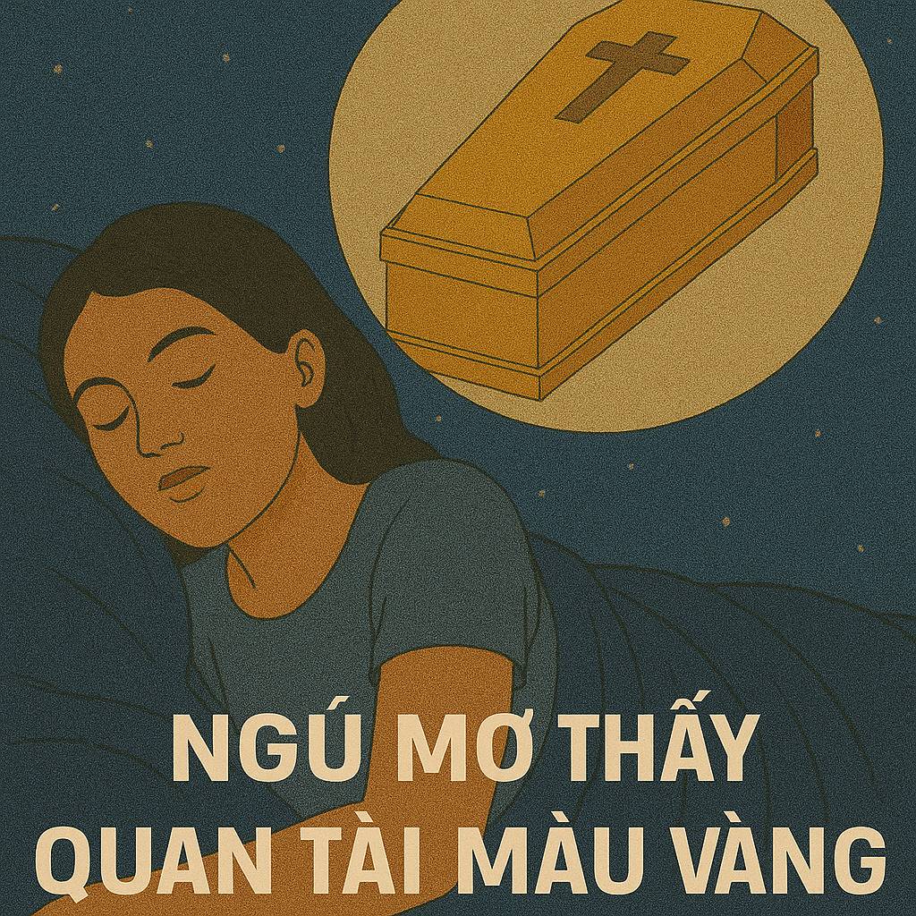 Mơ thấy quan tài màu vàng là điềm gì? Đánh số mấy