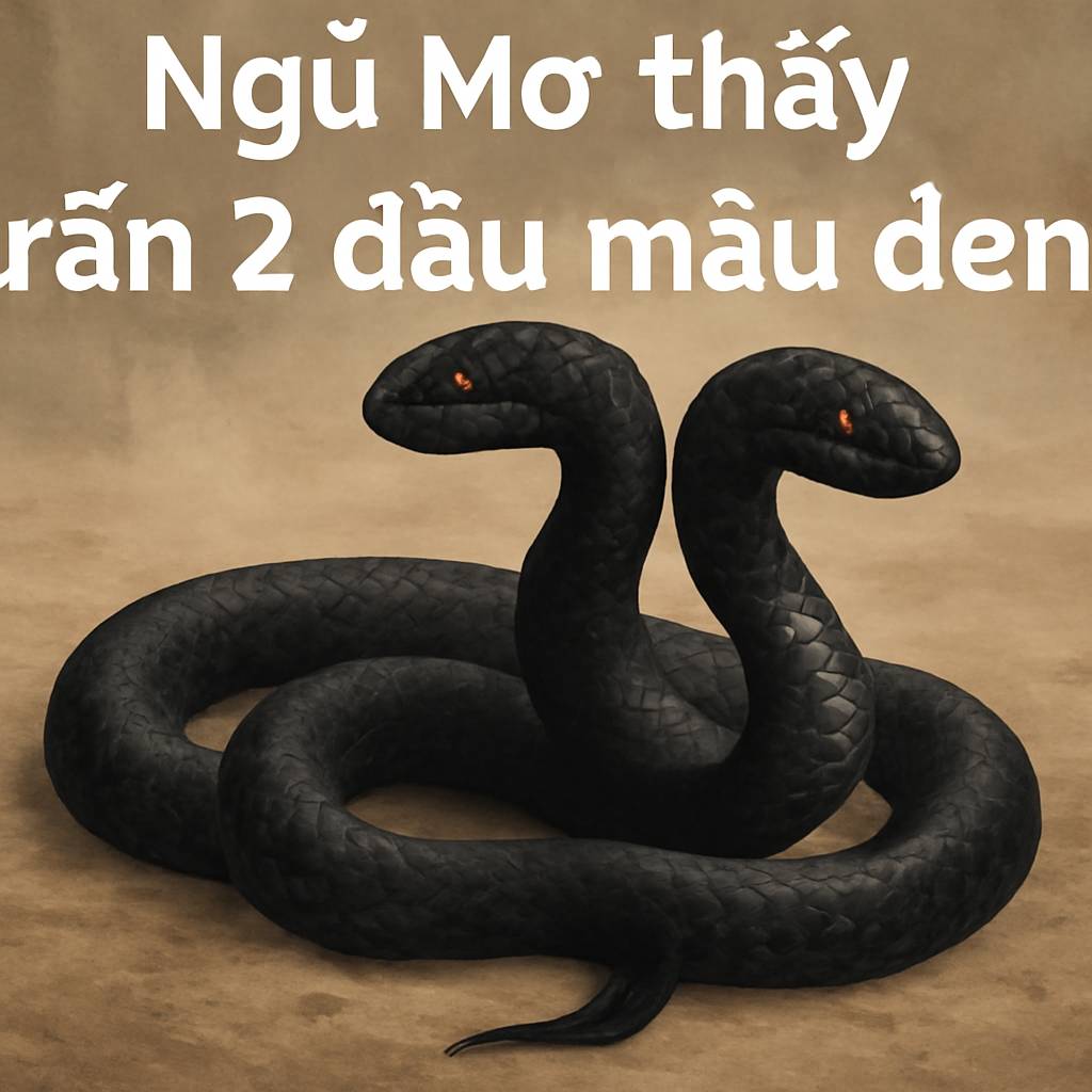 Mơ thấy rắn 2 đầu màu đen là điềm gì? Đánh số mấy