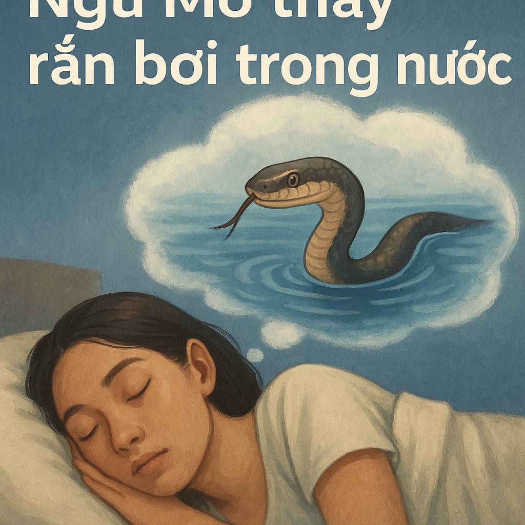 Mơ thấy rắn bơi trong nước là điềm gì? Đánh số mấy