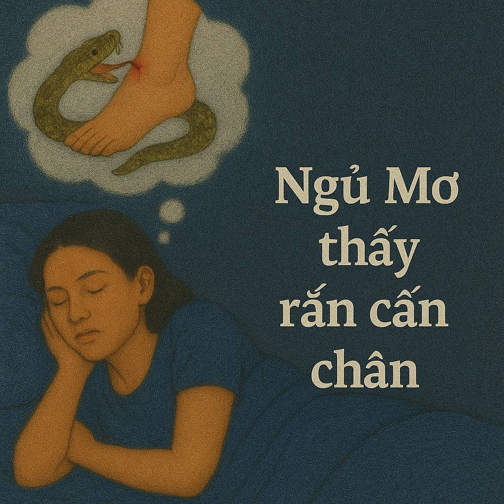 Mơ thấy rắn cắn chân là điềm gì? Đánh số mấy chuẩn nhất
