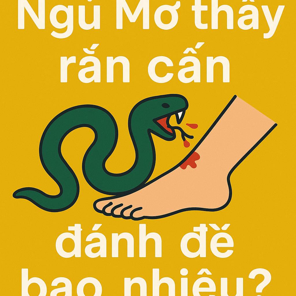 Mơ thấy rắn cắn là điềm gì? Đánh số mấy?