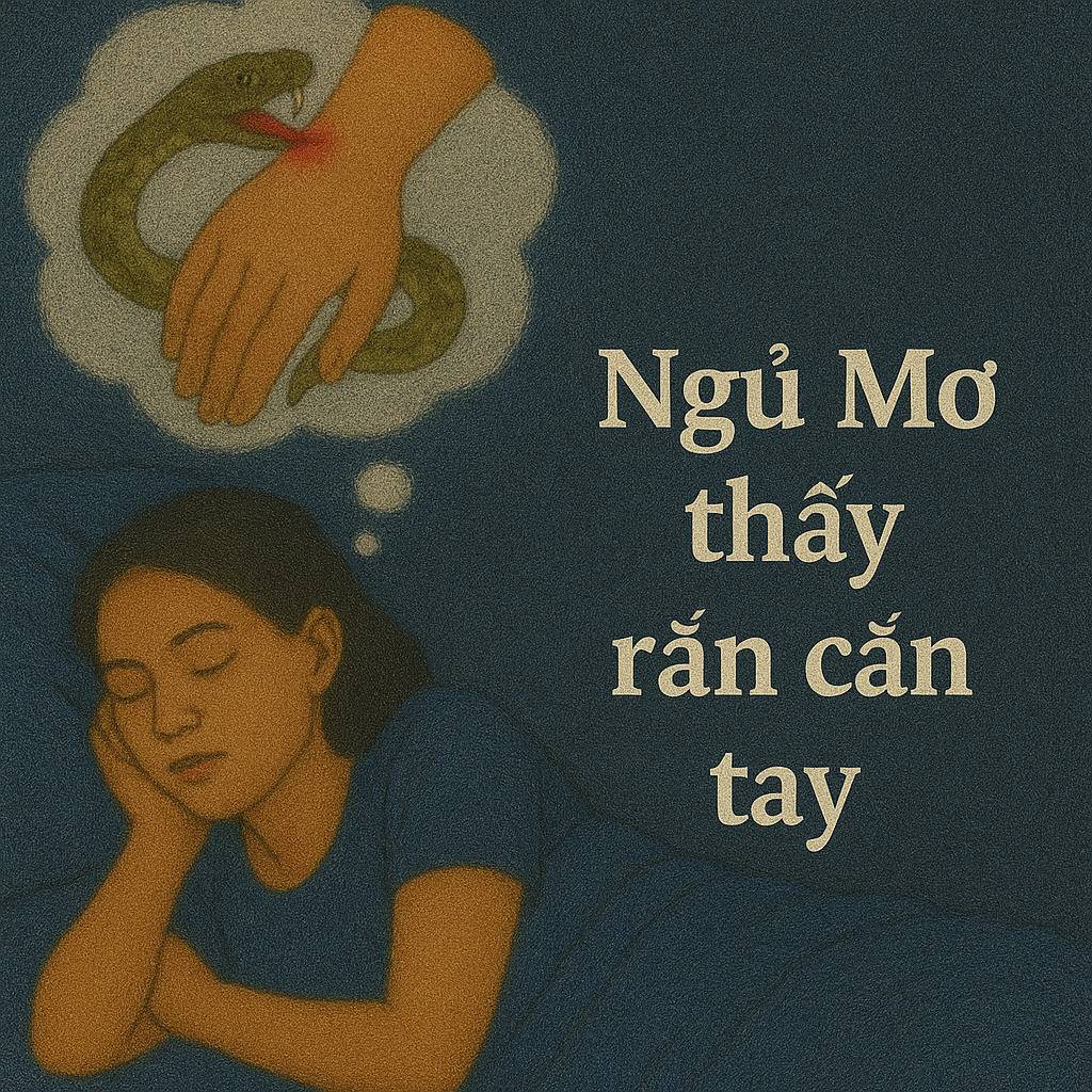 Nằm mơ thấy "rắn cắn tay" là điềm gì, đánh con số nào?