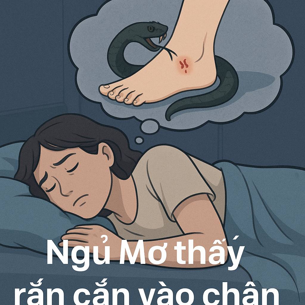 Mơ thấy rắn cắn vào chân là điềm gì? Đánh số mấy