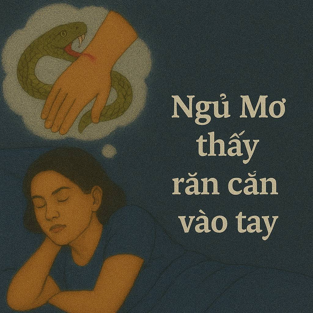 Mơ thấy rắn cắn vào tay là điềm gì? Đánh số mấy?