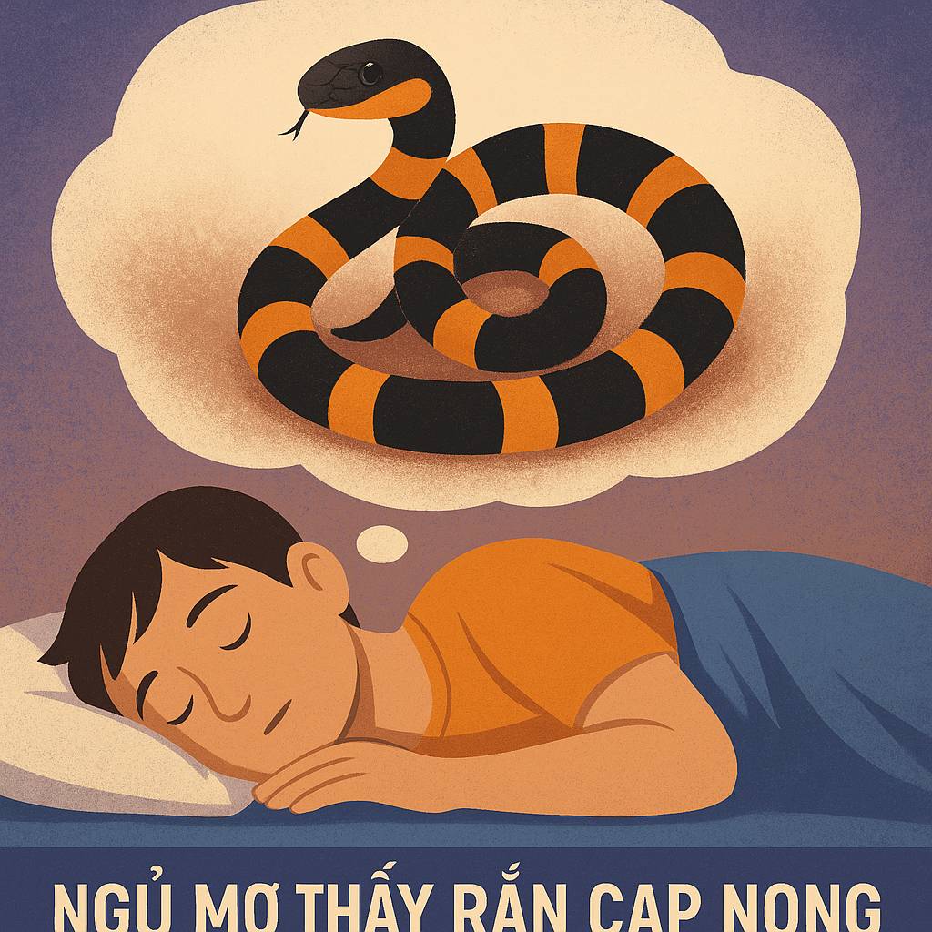 Mơ thấy rắn cạp nong là điềm gì? Đánh số mấy?